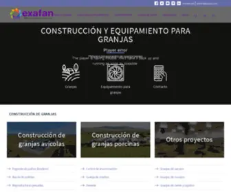 Exafan.com(Construcción y equipamiento para granjas) Screenshot