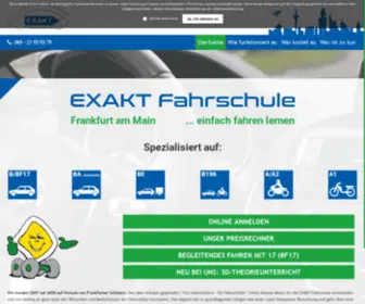 Exakt-Fahrschule.de(Wir sind spezialisiert auf) Screenshot