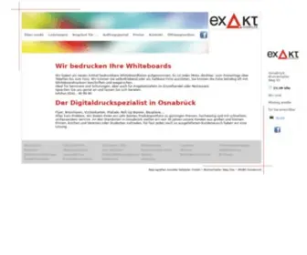 Exakt.org(Hebbeler Digitaldruck und Plotservice für Werbung und Architektur) Screenshot