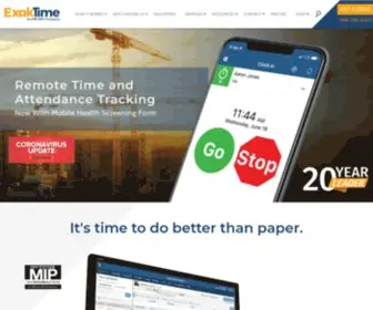 Exaktime.com(Employee Time Tracking App) Screenshot