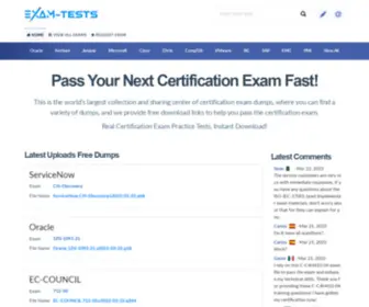 Exam-Tests.com(Exam Tests) Screenshot