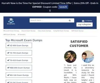 Examdumps.co(Top Exam Dumps and Real Exam Questions) Screenshot