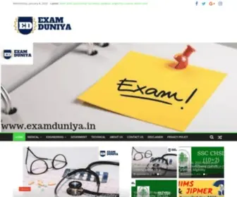 Examduniya.in(Examduniya basically a informatic website) Screenshot