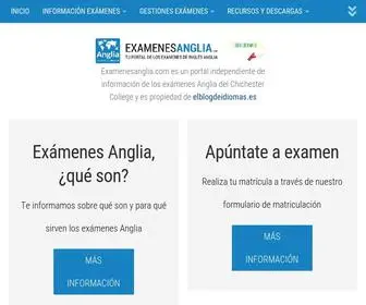 Examenesanglia.com(Exámenes Anglia) Screenshot