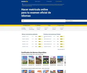 Examenexam.com(Realiza tu matrícula en cualquier examen oficial de idiomas) Screenshot