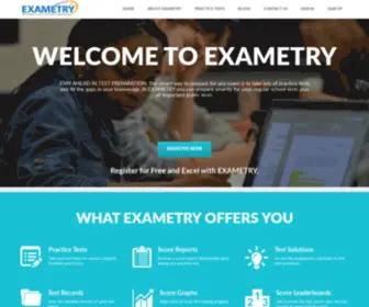 Exametry.com(Exametry) Screenshot