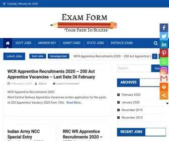 Examform.in(Exam form 2014) Screenshot