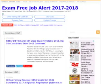 Examfreejobalert.com(Exam Free Job Alert) Screenshot