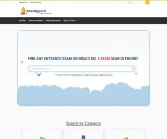ExamGyani.in(India's #1 Entrance Exam Portal) Screenshot