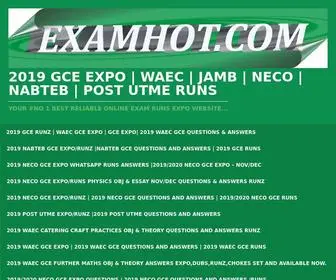 Examhot.com.ng(2019 NECO GCE EXPO) Screenshot