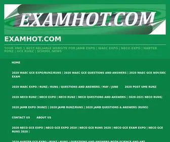Examhot.com(BEST RELIABLE WEBSITE FOR JAMB RUNZ) Screenshot