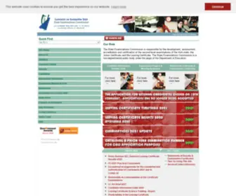 Examinations.ie(SEC Home) Screenshot