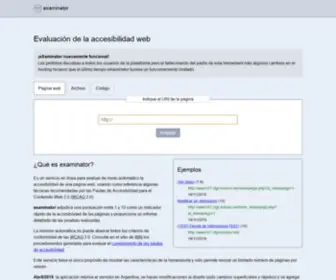 Examinator.ws(Accesibilidad) Screenshot