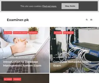 Examiner.pk(Free Online Certifications and Practice Exams) Screenshot