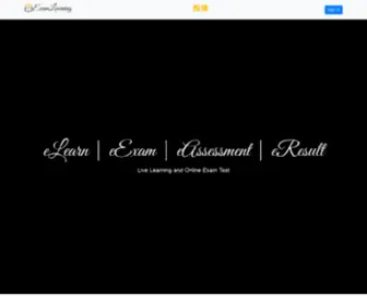 Examlearning.co.in(Home) Screenshot