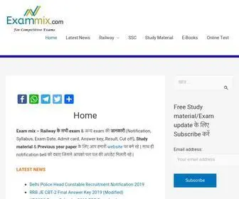 Exammix.com(Exam Prep Site For Railway) Screenshot