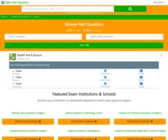 ExampastQuestions.com(Exam past questions and answers archive for all nigerian institutions) Screenshot
