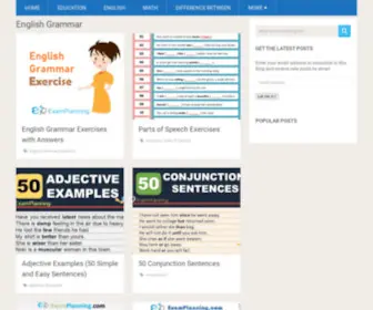 Examplanning.com(Learn English Grammar) Screenshot