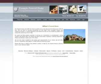 Examplefuneralhome.com(Example Funeral Home) Screenshot