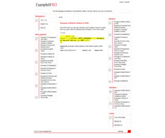 Exampleof.net(Example of) Screenshot