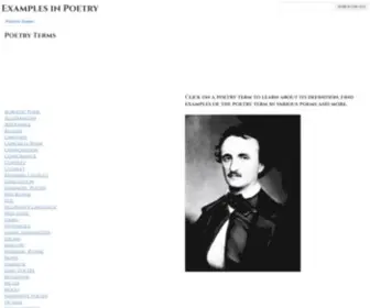 Examplesinpoetry.com(Examples in Poetry) Screenshot