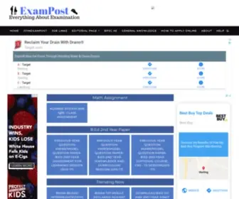 Exampost.org(Previous year question paper) Screenshot