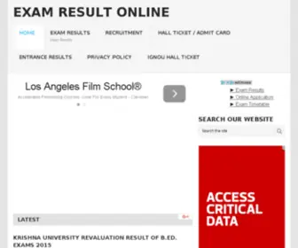 Examresultonline.com(Exam Results 2014) Screenshot