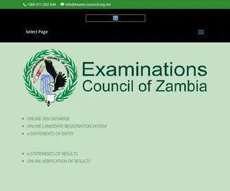 Exams-Council.org.zm(An Educational Assesment Body of Excellence) Screenshot