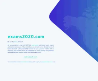 Exams2020.com(Exam 2020 Answer Keys) Screenshot