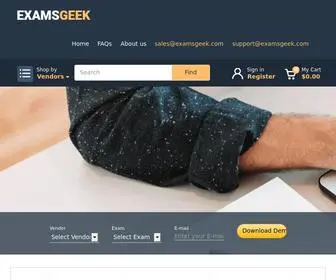Examsgeek.com(ExamsGeek) Screenshot