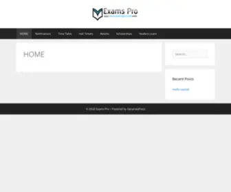 Examspro.com(Exams Pro) Screenshot