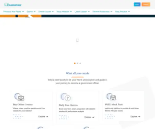 Examstour.com(Exams tour) Screenshot