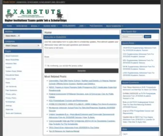 Examstuts.com(Post-UTME Forms | Admission Lists | Past Questions | Recruitment) Screenshot