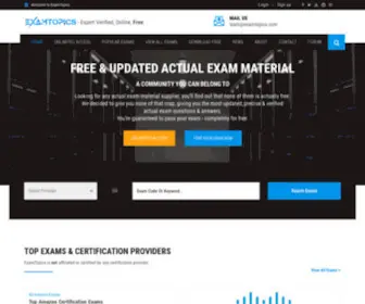 Examtopics.com(Free Exam Prep By IT Professionals) Screenshot