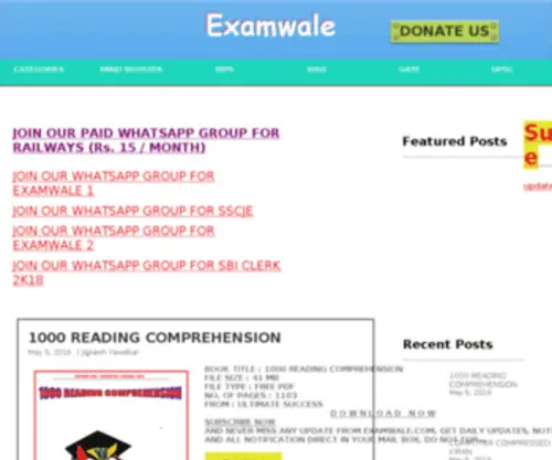 Examwale.com(Examwale) Screenshot
