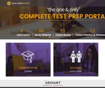 Examwitharihant.com(Exam with Arihant) Screenshot