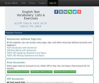 Examword.com(The website) Screenshot