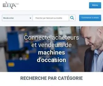 Exapro.fr(Machines d'occasion à vendre) Screenshot