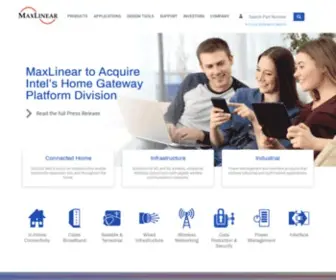 Exar.com(MaxLinear) Screenshot