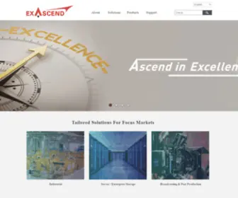 Exascend.com(Website keywords) Screenshot