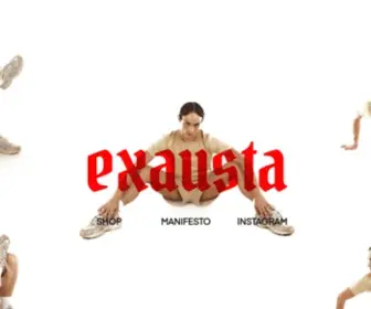 Exausta.com(Clothing Brand) Screenshot