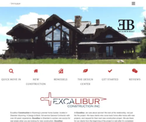 Excalibur-1.com(Excalibur Construction) Screenshot