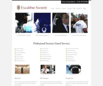 Excalibur-Security.com(Excalibur Security) Screenshot