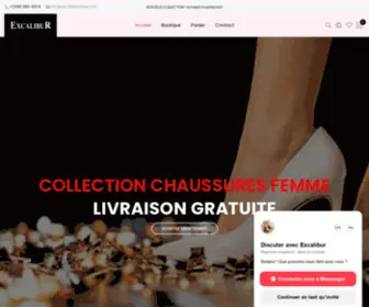 Excaliburshoes.com(Accueil) Screenshot