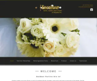 Excaliburtents.com(Naples Florida and Fort Myers tent rentals) Screenshot