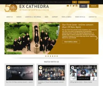 Excathedra.co.uk(Experience spine) Screenshot