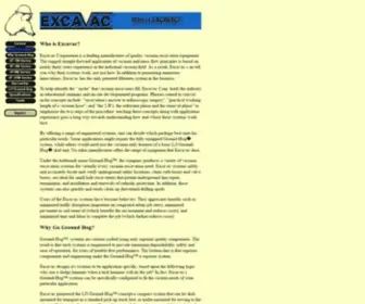Excavac.com(Subsurface utility engineering) Screenshot