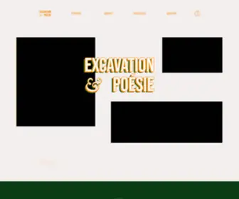 Excavationetpoesie.ca(Excavation & Poésie) Screenshot