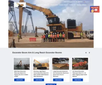 Excavatorboomarm.com(Quality Excavator Boom Arm & Long Reach Excavator Booms factory from China) Screenshot