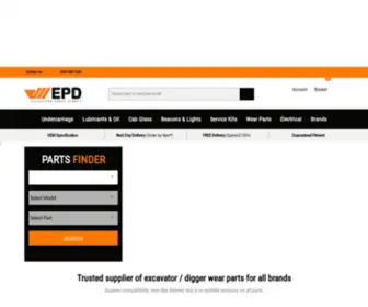 Excavatorpartsdirect.co.uk(Excavator Parts Direct) Screenshot